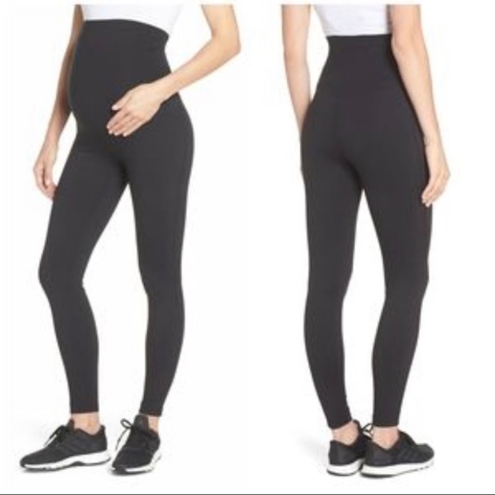 Zella Women's Black Live In Maternity Ankle Leggings Size L